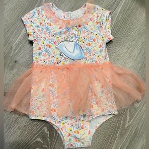 Pippa & Julie Disney Alice Skirted Creeper. 24 mos. Great Condition!